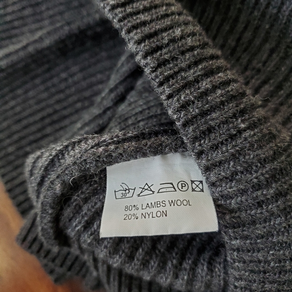 Men's 80%Lambswool 20%Nylon Sweater, Warm, XXL, Soft - Picture 5 of 6